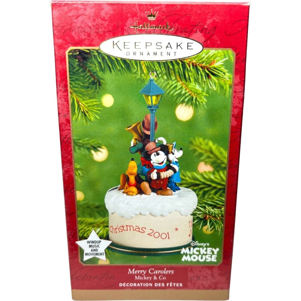 2001 Hallmark Keepsake Merry Carolers Mickey & Co. Music and Movement Christmas